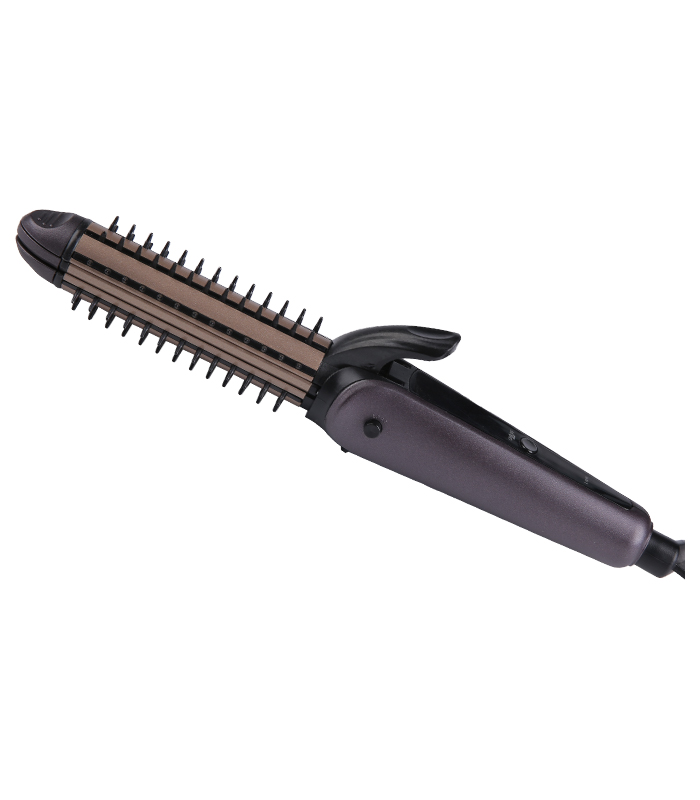 Gairmiúil Ceirmeacha Dhíreachú agus Leigheas Iarann ​​Maol ZR-090 Lipéad Príobháideach Mórdhíola Curler Gruaige agus Straightener