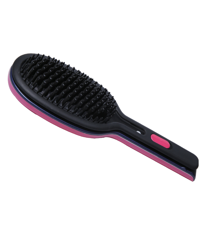 Scuab Straightener Gruaige Cíor Te Ceirmeach le Lipéad Príobháideach ZR-1001 cíor scuab curler gruaige